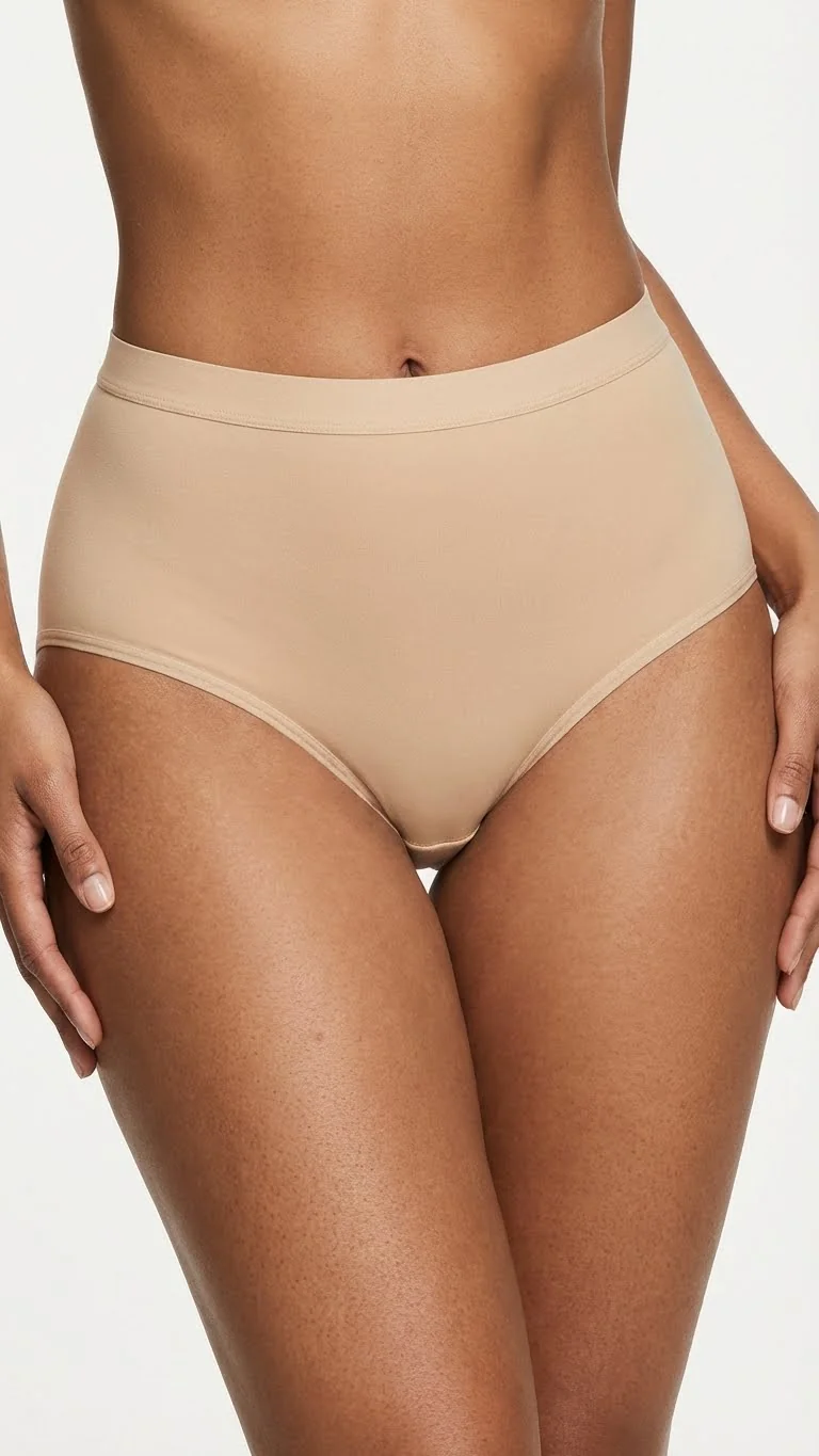 LunaIntim Kadın Bato Toparlayıcı Külot Yüksek Bel Nude - Detay Görünüm